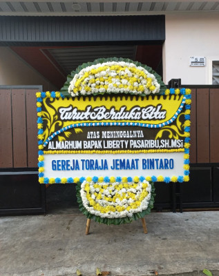 Papan Bunga Duka di Talegong